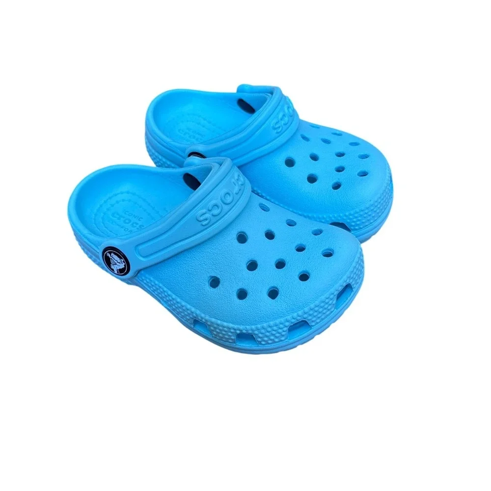 Crocs Classic Clog Kids Blue Casual‎ Slip On Water Shoes SIZE 7